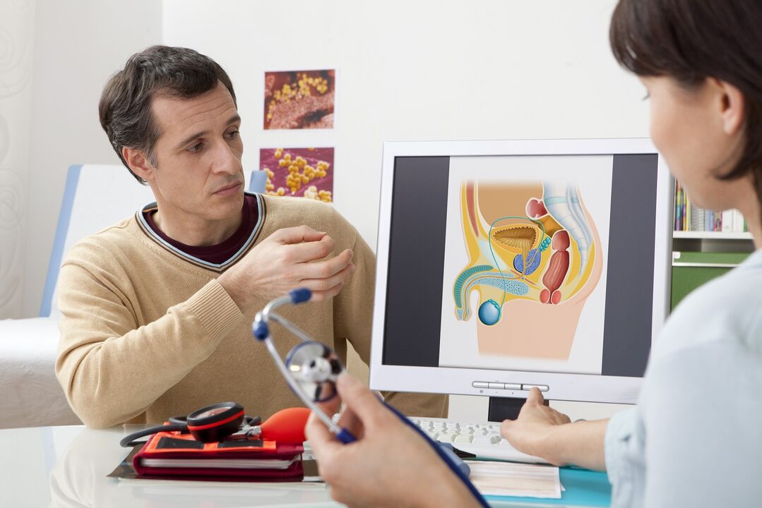 Consultation with a doctor for prostatitis